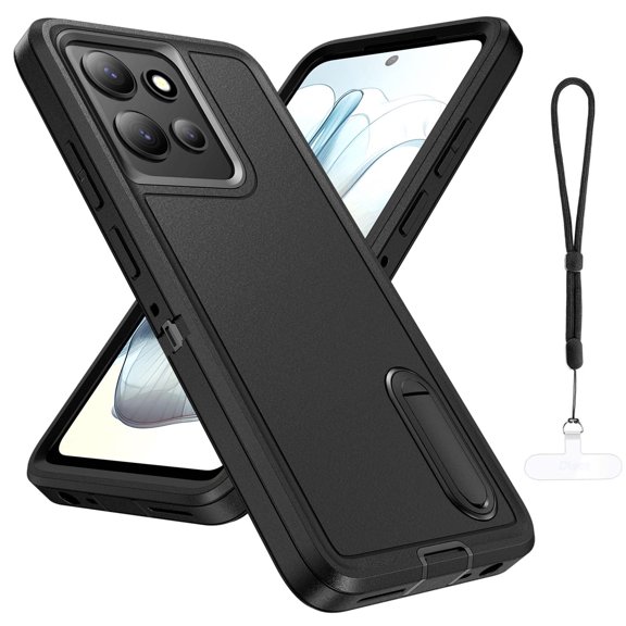 Military Grade Phone Case compatible with Motorola Moto G Power 5G 2025, Shockproof Drop Proof Protective Cover with Built-in Kickstand