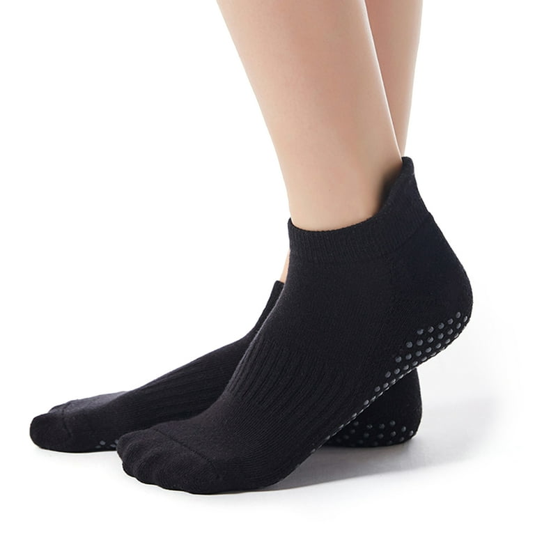 Zando Women's Non Slip Socks Grip Socks for Women Pilates Towless