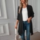 thumbnail image 5 of Pntutb Mujeres Chaquetas Casuales Frente Abierto Manga Larga Blusa Sólida tops Abrigo Liquidación Pntutb Pntutb-2037, 5 of 9