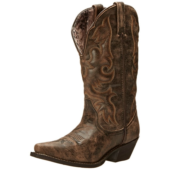 Laredo Women's Access Western Boot, Black/Tan, 8.5 M US