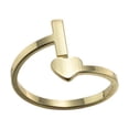 thumbnail image 1 of Fashion 26 English Letter Opening Rings Stainless Steel Girls Love Retro Jewelry, 1 of 9