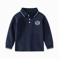 thumbnail image 1 of WUANDIXFA T-Shirt à Col Rond pour Garçons Été Basique Uni à Manches Longues T-Shirt à Col Rond pour Garçons T-Shirt à Col Rond pour Garçons, Marine, 2-3 Ans, 1 of 3