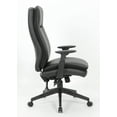 thumbnail image 6 of Boss Office Products CaressoftPlus Vinyl Executive High Back Chair with Adjustable Arms and Casters, Black, 6 of 8