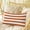 Orange, variant on Orange Stripes Throw Pillow Cover, Pillowcase Protectors with Zipper, Breathable Decorative Lumbar Pillow Case Cover, Simple Orange White Texture Pillow Shams for Couch Sofa 12x20Inch