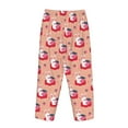 thumbnail image 5 of Xecao Bunny And Strawberry Women's Straight Lounge Pajama Pants: The Epitome of Relaxed Sleepwear, 5 of 9