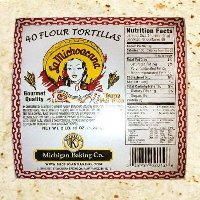 La Michoacana Flour Tortillas 44 oz.