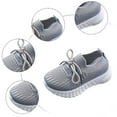 thumbnail image 5 of Dakaela Toddler Baby Boy Girl Shoes Breathable Mesh Tennis Walking Sneakers Little Kids Barefoot Slip on Sock Shoes Grey Size 10, 5 of 7