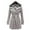 Gray B, variant on Brnmxoke Women's Trench Coat Fall Long Double- Plaid Pea Coat Jacket Thick Warm Hooded Long Winter Coats with Belt