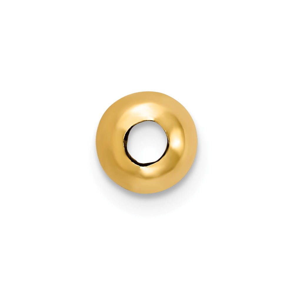 Real 14kt Yellow Gold Set of 4; 4mm Spacer Beads; for Adults and Teens; for Women and Men