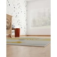 thumbnail image 3 of Unique Loom Whimsy Kids Collection Area Rug - Wildlife (5' 3" x 8' Rectangle Ivory/Light Blue), 3 of 9