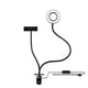 thumbnail image 1 of Selfie Ring Light Soporte para teléfono móvil Soporte Tipo de clip Transmisión en vivo Luz de relleno Soporte flexible Rotación de 360 ​​grados Vogacara DZ7324-02B, 1 of 2