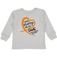 thumbnail image 3 of Inktastic I Wear Orange for my Aunt Multiple Sclerosis Awareness Boys or Girls Long Sleeve Toddler T-Shirt, 3 of 5
