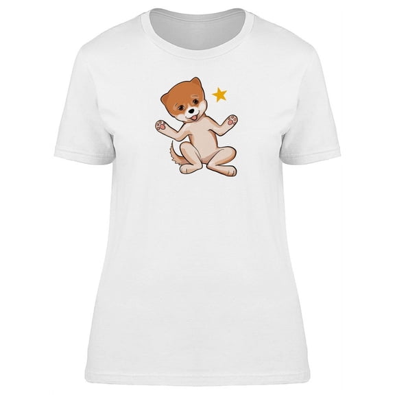 Cool Shiba Inu Dog Cartoon Tee Women's -Image by Shutterstock