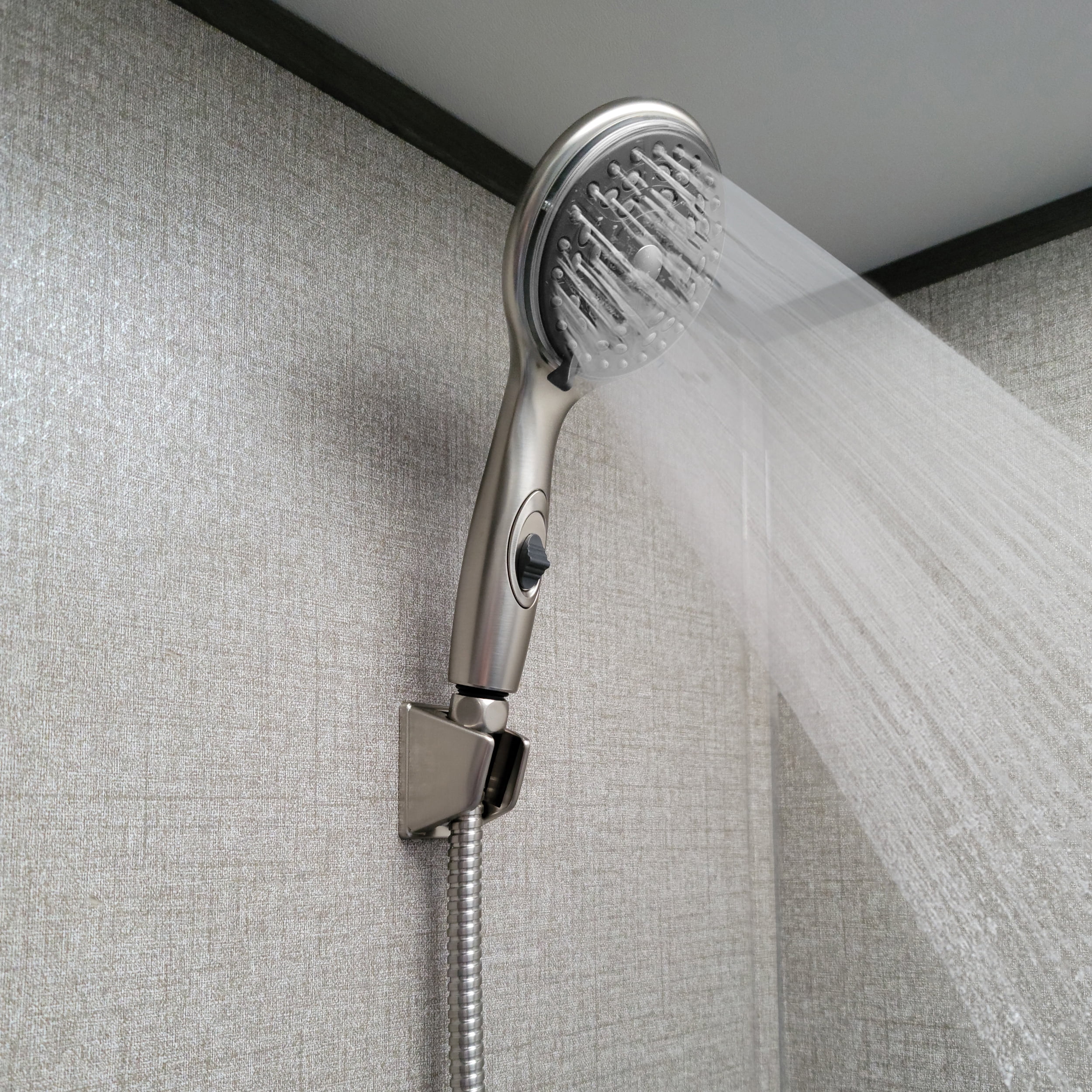Dura Faucet DF-SA432K-SN Premium Rv Hand Held Shower Wand & Hose Kit - Brushed