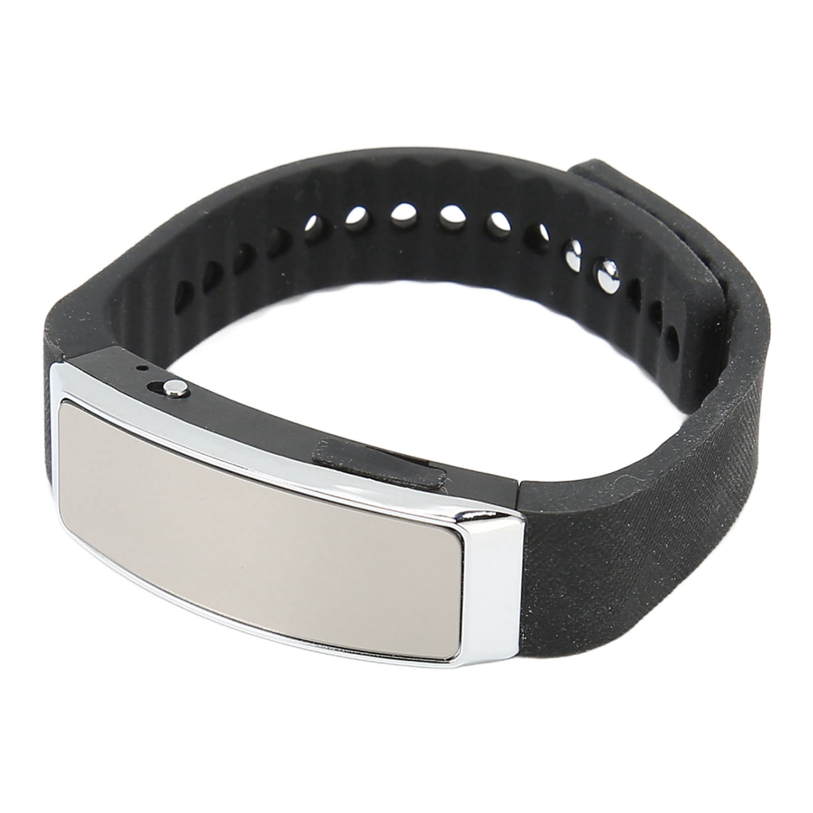 Recorder Watch HD Noise Reduction Voice Activated Rechargeable Music Player Recorder Wristband for Class Meeting Black 8GB