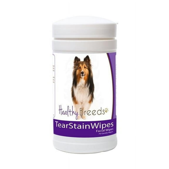 Healthy Breeds 840235152262 Shetland Sheepdog Tear Stain Wipes