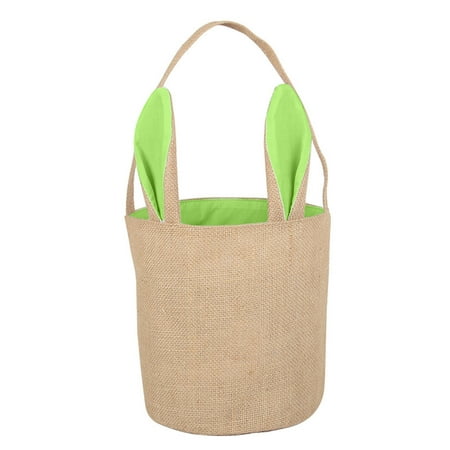 

Closet Boxes with Lids Jute Composite Round Bottom Portable Rabbit Easter Basket Portable Cloth Bag Rabbit Bag Cylinder Gift Tote Bag Storage for Clothes with Drawers