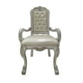 thumbnail image 2 of Aurora 26 Inch Tufted Dining Armchair Set of 2 Faux Leather Bone White, 2 of 6