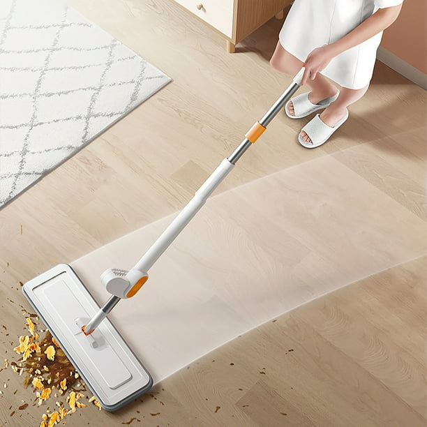 LSLJS Floor Mop Hands Free Microfiber Flat Mop With Self Wringing 360 Hands Free Microfiber Floor Mop Lazy Hands Wash Free Mop for Home Kitchen