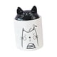 thumbnail image 2 of Tarro de cerámica para guardar comida en forma de gato con tapa hermética para guardar bocadillos en la alacena o la encimera. Pequeño, 2 of 9