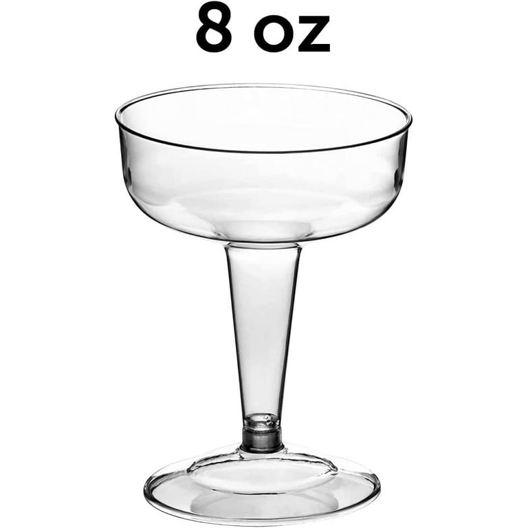 Clear - Plastic Martini Glasses 8oz 20/Pkg