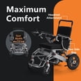 thumbnail image 5 of Foldable Electric Wheelchairs for Adults, 40+ Miles Long Travel Range Motorized Wheelchair, Support Up to 350lbs, All Terrain, Airline Approved, 5 of 13