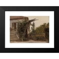 thumbnail image 2 of Christen Købke 14x11 Black Modern Framed Museum Art Print Titled - The Garden Steps Leading to the Artist's Studio on Blegdammen, 2 of 5