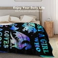 thumbnail image 2 of Just A Girl Who Loves Dragon Throw Blanket 60"X50" Soft Flannel Blankets for Bed Couch Plush Cozy Blanket for Adults Kids Micro Fleece Throws, 2 of 6