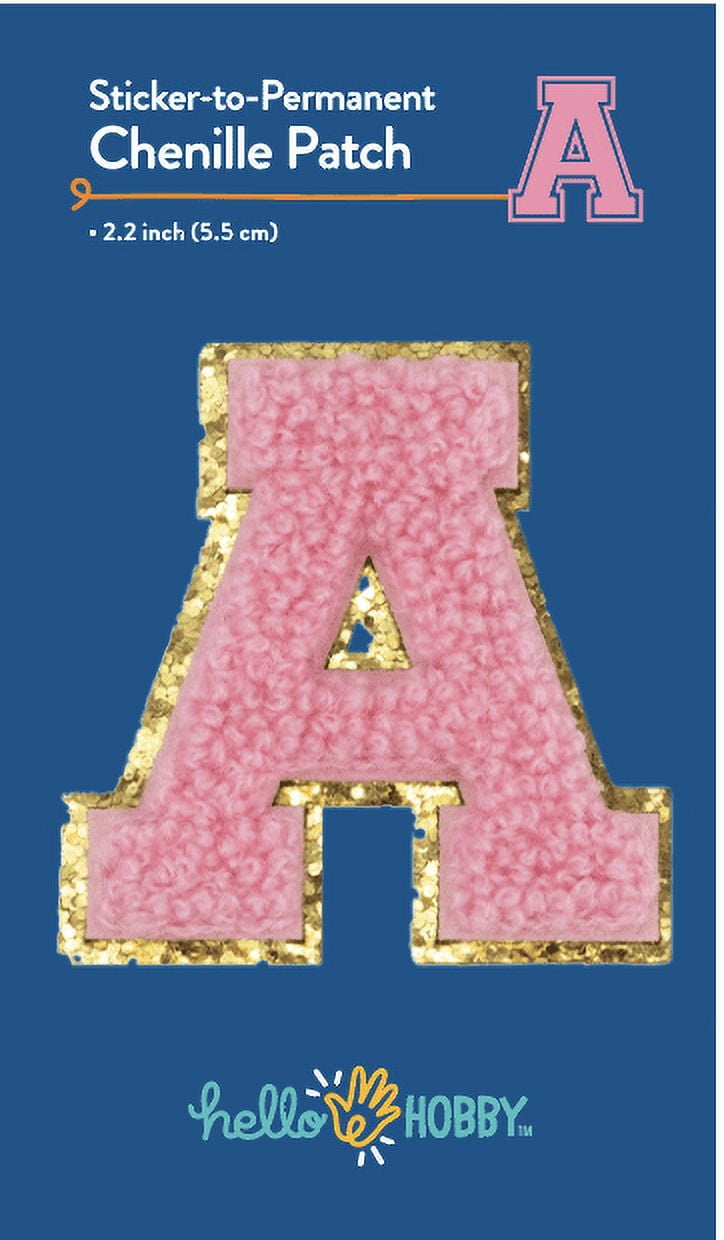 Hello Hobby Chenille A Pink Patch