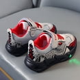 thumbnail image 2 of Xudanell Boys Running Shoes Flashing Sneaker Lightweight Led Toddler Boys Girls Sneaker Boys Brown Dress Shoes, 2 of 8