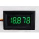 thumbnail image 4 of Medidor de Voltaje Digital de 0,36 `` DC 3,5-30 V Probador de Voltios Panel de Voltímetro Cables Indicador de Monitor de Batería de Motocic - Verde, 22mm Sunnimix Mini voltímetro LED digital, 4 of 6