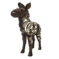 thumbnail image 3 of Fair Trade Recycled Metal Ribbon Zebra Sculpture Handcrafted in Zimbabwe, Africa, 3 of 7