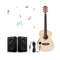 thumbnail image 4 of cartuchos de recogida Irfora Pastilla piezoeléctrica Universal Sin perforación Autoadhesivo Pick-up Interfaz de audio de 6,5 mm para altavoz, Pastilla multifunción para guitarra Ukulele Violín Mandol Irfora cartuchos de recogida, 4 of 7