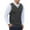 Dark Gray, variant on Men’s Wool Blended Cable Knit Sweater Vest V Neck Relaxed Fit Sleeveless Pullovers