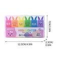 thumbnail image 3 of Colorful Highlighter Pen Set with 6 Fluorescent Colors, Dual Tip, Water-Based Ink, Ideal for School, Office, and Study Notes, 3 of 9
