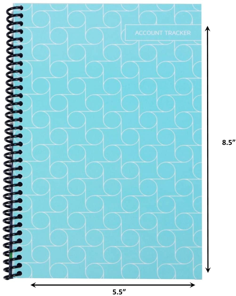 Superior Register Simple Account Tracker, 5.5 x 8.5, Money Ledger, 50 Pages, Spiral Bound, 1-Count