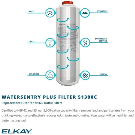 Elkay LZSTL8WSSK EZH2O Filling Station & Versatile Bi-Level ADA Water Cooler, Filtered 8 GPH