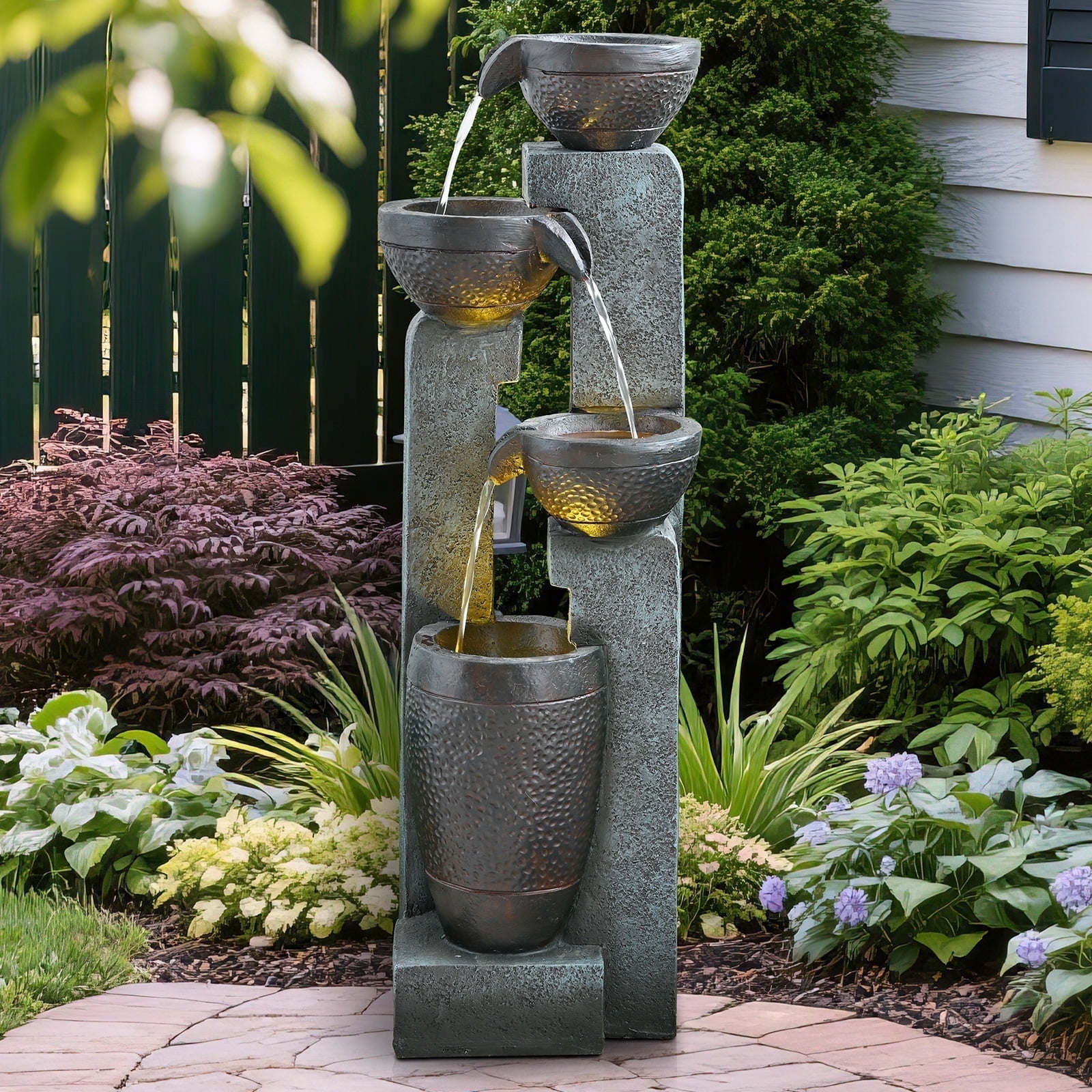 【新作】 Fontaine Birdie Designers Fountain 31331-BZ Bayport Outdoor Wall Lantern