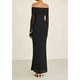 thumbnail image 2 of Vestido PRETTYGARDEN Maxi Ajustado con Mangas Largas y Hombros Descubiertos XL, 2 of 8
