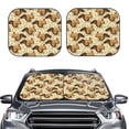 thumbnail image 6 of Lsque Retro Squirrel 2 PCS Windshield Sun Shade | CarFoldable Window Covers | Car Accessories Reflect UV for Universal Cars SUV Truck | Medium, 6 of 7