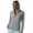 Dark Gray, variant on Women's Plus Long Sleeve UV Sun Protection Hoodie Full Zip Lightweight Jacket Thumb Holes Zipper Pockets for Hiking Fishing Beach Vacation, Light Blue, XXL