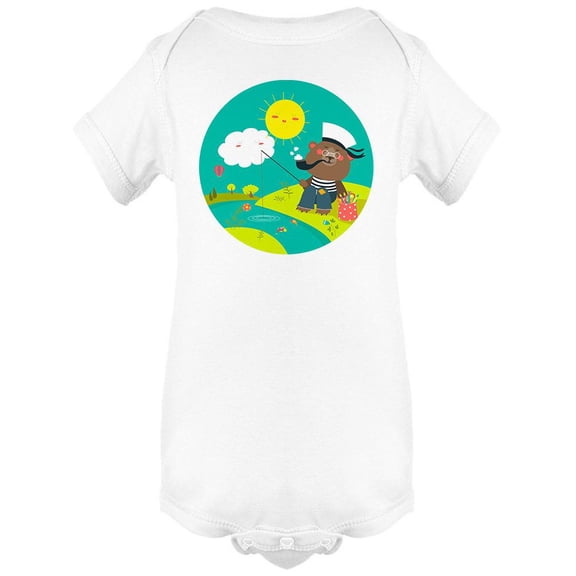 Bear Fisher Bodysuit Infant -Image by Shutterstock, 12 Months