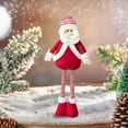 thumbnail image 2 of Escultura de muñeca de decoración navideña con patas retráctiles largas, juguete de peluche artesanal, decoración navideña para centro de mesa, Muñeco de Papá Noel, 2 of 8