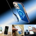 thumbnail image 3 of ELEHOLD Case for iPhone 16 Pro, Glossy Magnetic Phone Case, Shockproof Slim Cover,Blue, 3 of 7