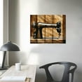 thumbnail image 3 of Nawypu  Canvas Print Wall Art Retro Black Floral Sewing Machine American Historic Photography Vintage Scenic Colorful Multicolor Cool Zen for Living Room, Bedroom, Office, 3 of 4