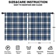 thumbnail image 2 of Blackout Kids Curtains,Navy White Plaid Checkered Pattern Childrens Insulated Curtains Set Of 2,Bedroom Essentials,Toddler Room Decor 52"x63", 2 of 5
