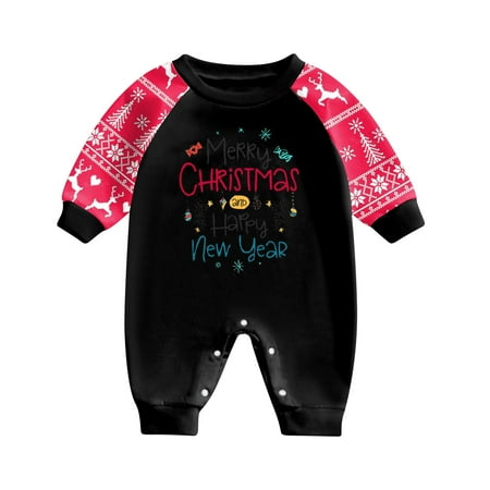 

Act Now! HIMIWAY Matching Family Christmas Pajamas Christmas Prints Family Matching Long Sleeve Tops+Pants Set Family Matching Sets Baby 12 Months