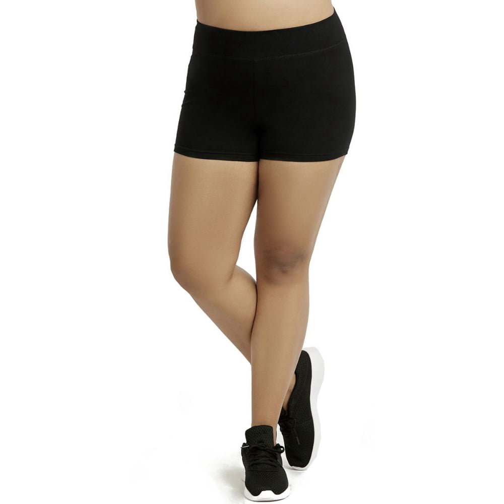 Lavra LAVRA Women's Plus Size Breathable Soft Cotton Spandex Athletic Biker Shorts Walmart