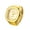 Gold, variant on Men Women Finger Watches: Gold Silver Stainless Steel Band Mini Quartz Adjustable Ring Watch Watch for Men and Women