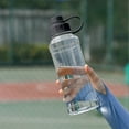 thumbnail image 4 of Sports Water Bottle, Outdoor Sports Hydration, Large Capacity 1L, Leakproof, Durable, Portable, Reusable, Easy to Clean, Lightweight, Frosted Semi-Transparent Design, 4 of 7